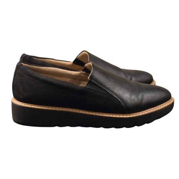 Naturalizer Effie Platform Loafers Black Slip-on Womens Size 9 Wide Synthetic - Picture 5 of 8